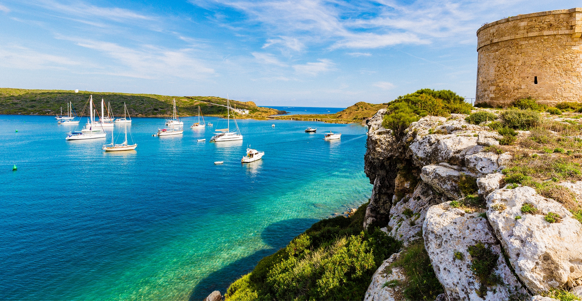 Villas Plein Soleil frente a la Bahía de Mahón, Menorca